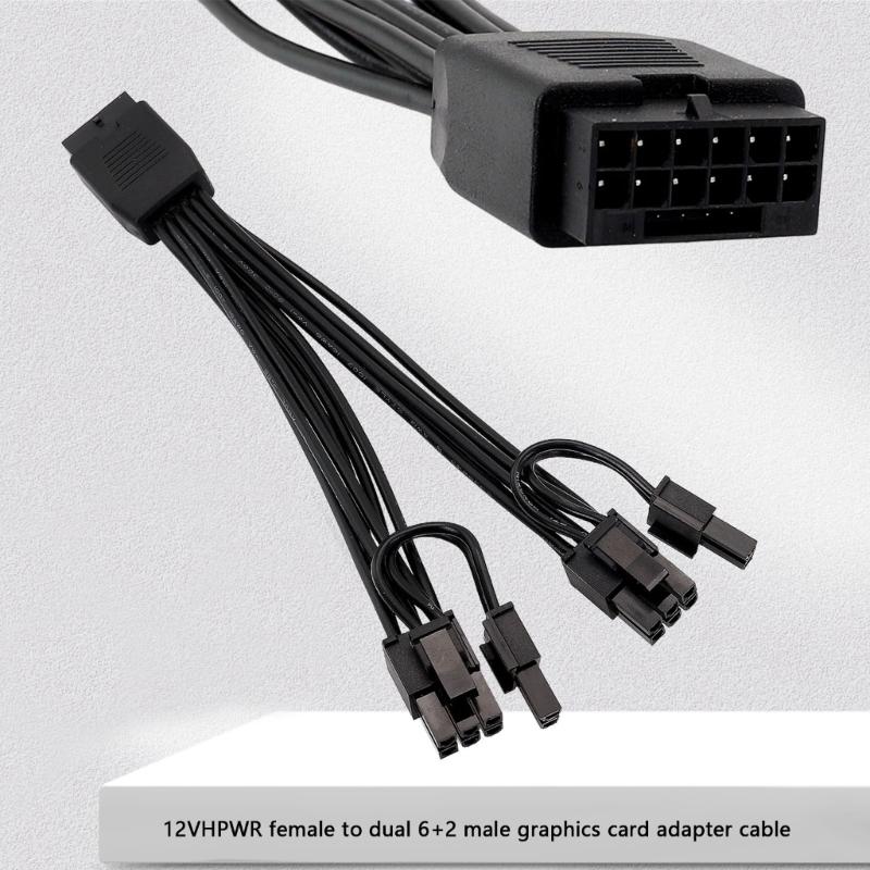 Dual 8Pin To 16Pin 12Vhpwr Cable - Кабель-переходник PCIe с 16-контактным разъемом (женский)