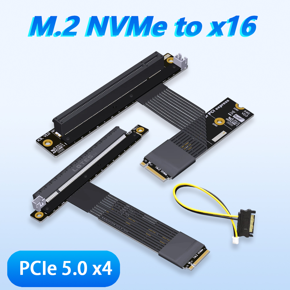 Pcie 5.0 Gpu Riser Cable - Кабель-удлинитель ADT-LINK M.2 NGFF NVMe на