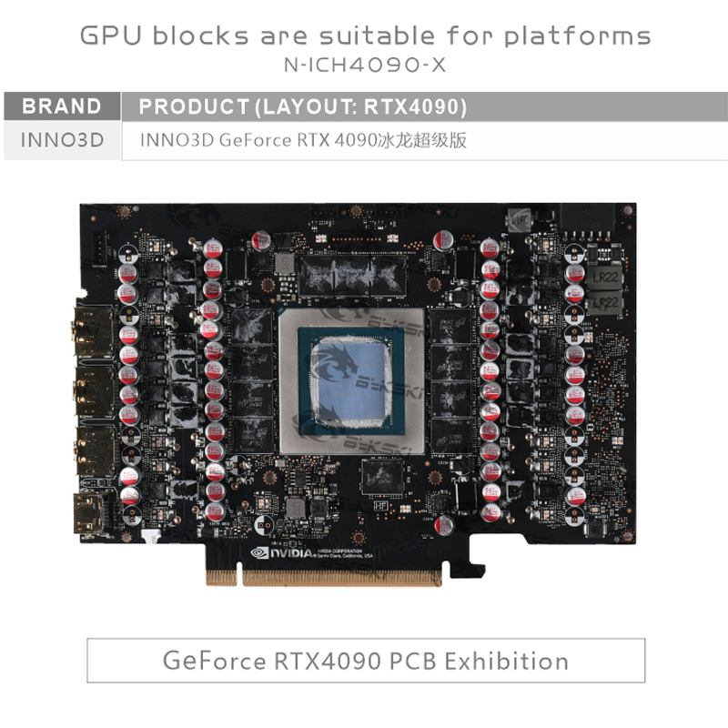 Водоблок Bykski N-ICH4090-X дл – обзор и цена Rtx 4090 Water Block